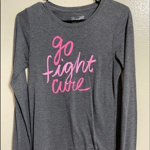 Under Armour long sleeve breast cancer awareness